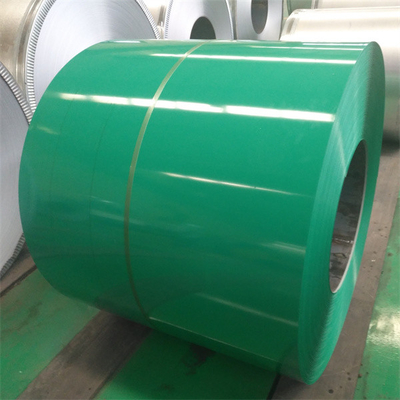 ASME Dx52D Prepainted لفائف الصلب المجلفن PPGI الساخنة انخفض اللون المغلفة 0.4 مم 1200 مم