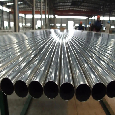 ASTM 201 2B أنابيب الفولاذ المقاوم للصدأ الدائرية غير الملحومة 26.7 مم OD المدرفلة على البارد 3000 مم