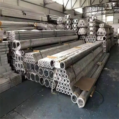 أنبوب ألومنيوم 6063 بدون خيوط 80mm Od 6mm سمك Astm Sliver اللون