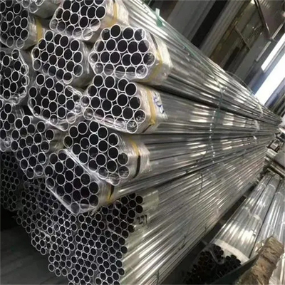 أنبوب ألومنيوم 6063 بدون خيوط 80mm Od 6mm سمك Astm Sliver اللون