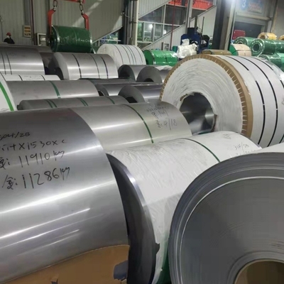 ASTM 316Ti No1 سطح لفائف الفولاذ المقاوم للانزلاق المرحاض المبنى 1.5mm سمك 1425mm عرض تعبئة مخصصة